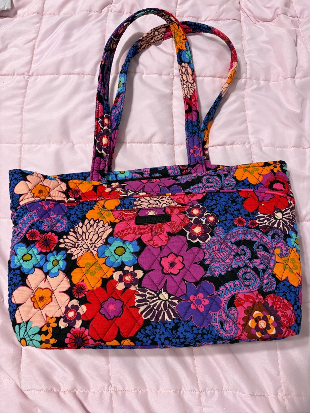 Quilted Floral Tote Bag in Multicolor - Vera Bradley